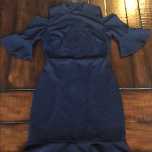 Navy blue cocktail dress